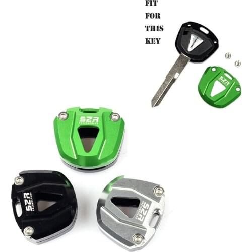 Motorcycle Modification Aluminum Key Cap Decoration Lock Head For Kawasaki Ninja250 400 650 Z1000 800 Versys650 KLE650 Zzr400