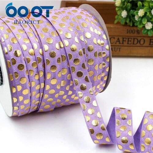 OOOT BAORJCT,176084, 5/8'' 16MM Bronzing elasticity Ribbon , 10 yards DIY handmade hair accessories Material , free shipping