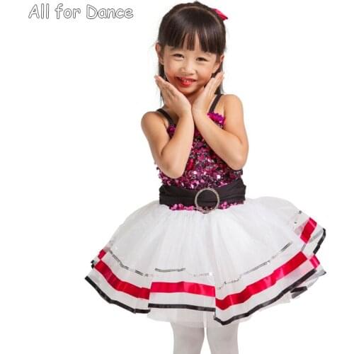 Wholesale! Sequin Top Bodice Child Performance Dance Costumes Jazz & Tap Ballet Performance Tutu Ballerina Dance Costume
