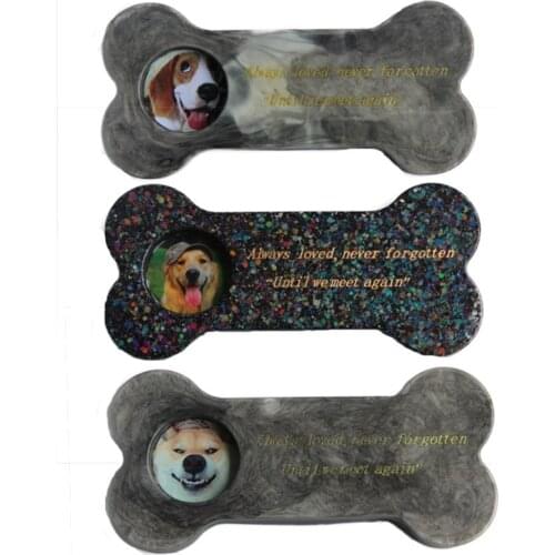 Memorial Pet Bone Tombstone Epoxy Resin Mold Dog Keepsake Gravestone Silicone Mould DIY Crafts Decorations Ornaments Tools 1 Pc