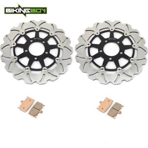 BIKINGBOY For Suzuki SV 1000 S03 04 05 06 07 SV1000 K3 K4 K5 K6 K7 Front Brake Discs Disks Rotors Pads 310mm Stainless Steel Set