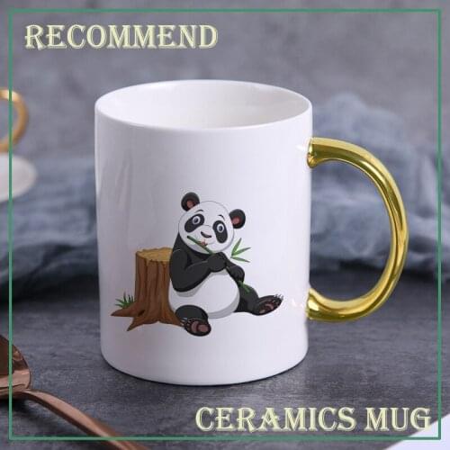Cute Animal Ceramic Mug 400ml panda Mugs Creative Hand Painted Mugs Coffee Tea Milk Breakfast Cups Nice Gifts KTDW-073