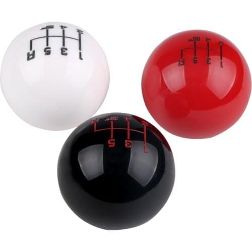 Universal 6 Speed Car Round Ball Gear Shift Knob Acrylic manual car Ball Short Throw Lever Gear Shift Knob M8 M10 M12 Thread
