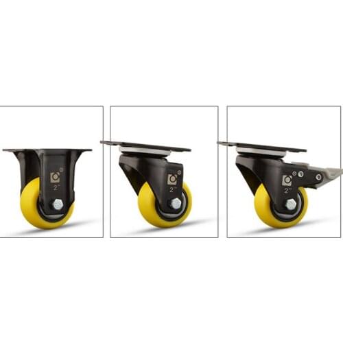 1.5/2 inch 360 Degree Swivel Caster Wheels Fixed with brake no brake Heavy Duty No Noise For Cabinet Sofa Caster 4/1Pack