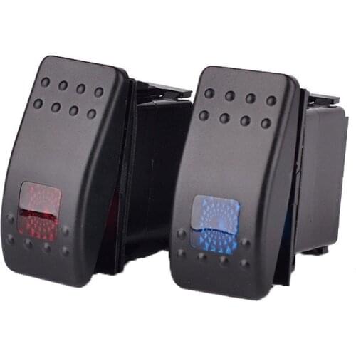 1Pc 12-24V 3-Pin Universally IP66 Rocker Switch For Motorcycle ATV Car RV Truck Boat Yacht Caravan SUV Bus Van with LED Light