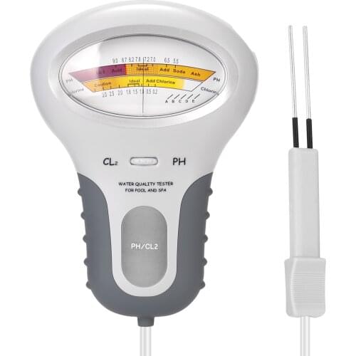 2 in 1 PH Chlorine Meter Tester PC-101 PH Tester Chlorine Water Quality Testing Device CL2 Measuring For Pool Aquarium