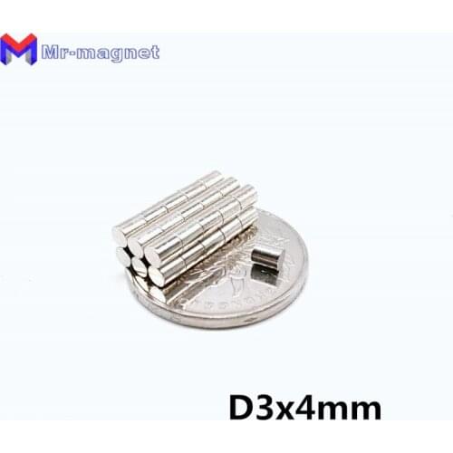 200pcs 3x4 magnet 3x4mm Super strong sticking D3x4 magnets N35 D3x4mm, 3*4mm permanent magnet 3*4 Dia.3x4 D3x4 mm