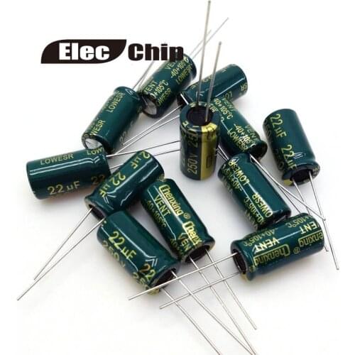 22uF 250V 10*20 Aluminum electrolytic capacitor 50pcs/lot