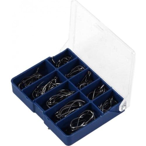 Black Gold Freshwater Fishing Hook Carp Hook Barbed Hook Kit Jig Bait Carp Fishing Hook