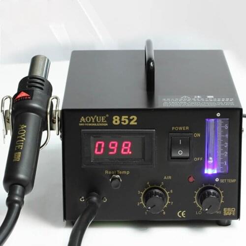ZJMZYM Digital Electronic Repair Tools 852 Desoldering Station Temperature Hot Air Gun Soldering Station 220v / 110v 23L / min