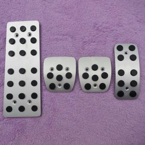 DEE Car Accessory For Jeep Patriot Compass Fuel Brake Foot Rest MT pedals Plate Non slip Accelerator brake pedal Pads Stickers