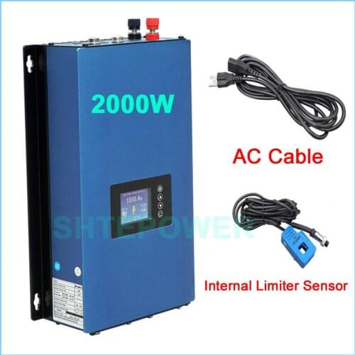 Inverter with limiter sensor MPPT Solar 2000W invertor converter DC 45-90V to AC 110V 220V output Grid tie system connected