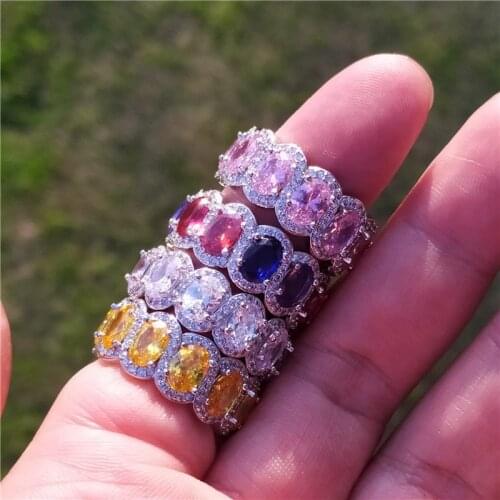 Birthstone 925 Sterling Silver ring Oval AAAAA cz Stone Luxury Engagement Wedding Band Rings for women Bridal Party Jewelry