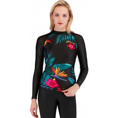 New Rash Guards Women 2 Pieces Long Sleeve Shirt Shorts Couples Swimwear Surfing Bathing Suits Rashguard Wetsuits