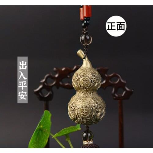 Copper calabash car pendant, interior premium pendant, man safety, lucky vehicle accessories Pendant Charm Pendant