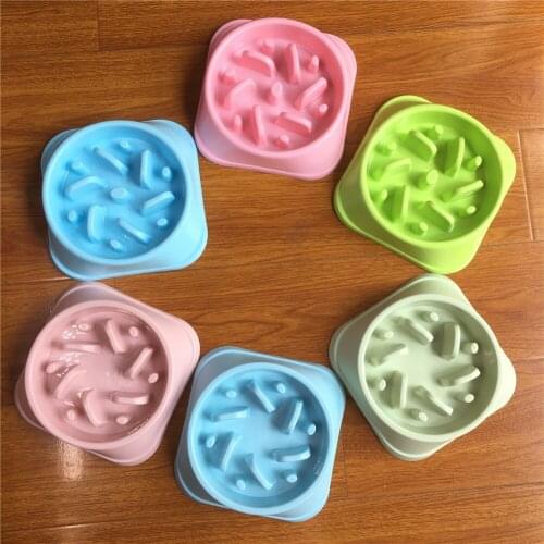 Portable Pet Dog Feeding Food Bowls Puppy Slow Down Eating Feeder Dish Bowel Prevent Obesity Dogs Supplies Dropshipping