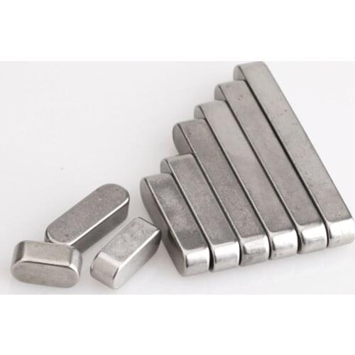 Round Ended Feather Key Drive Shaft Parallel Keysteel A2 Stainless Steel M3 M4