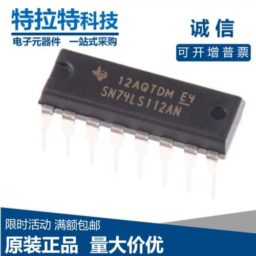 10pcs/lot SN74LS112AN SN74LS112N 74LS112 DIP16 Trigger Chip Brand New & Original