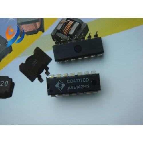 100PCS New CD4077 CD4077BE CD4077BD DIP14 Quad 2 -input exclusive NOR gate