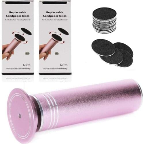 60 Pieces Replacement Sandpaper Disk Sanding Paper Accessory For Electric Foot Callus Remover Tool Pedicure Foot File 60PCS/Box
