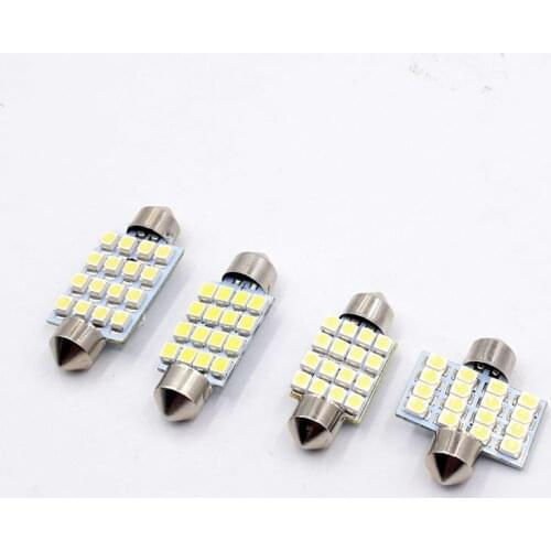 10pcs Festoon LED 16SMD 3528 1210 31MM 36MM 39MM 41MM Car LED C5Q Automobile Bulbs Lamp Tail Lights/Indicator