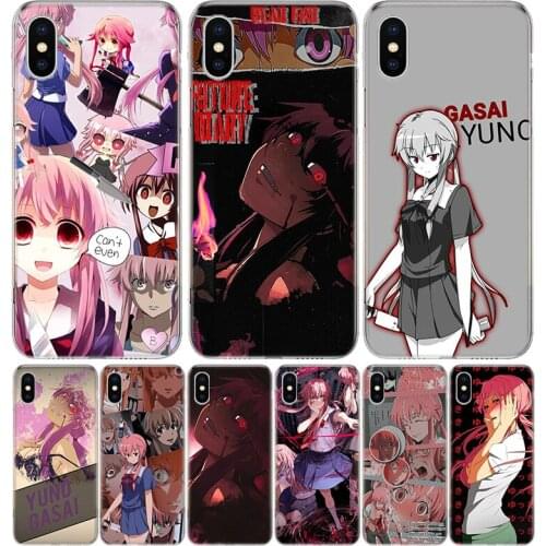 Mirai Nikki Gasai Yuno Anime Cover Phone Case For Iphone 11 12 Mini Pro 7 6 X 8 6S Plus XS MAX + XR 5S SE 10 9 Art TPU Coque Cap