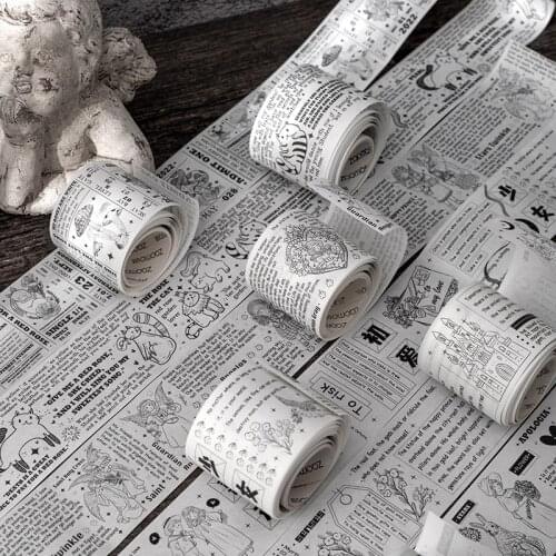 Vintage Fairytale Film Series Masking Washi Tape Collage border Decorative Adhesive Tape Decora Diy Scrapbooking Sticker Label