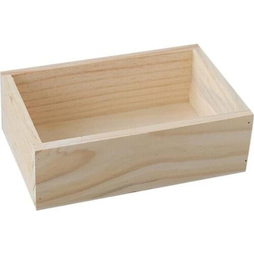 Wooden Succulent Plants Potted Flowers Holder Desktop Organizer Case Storage Box F20174010