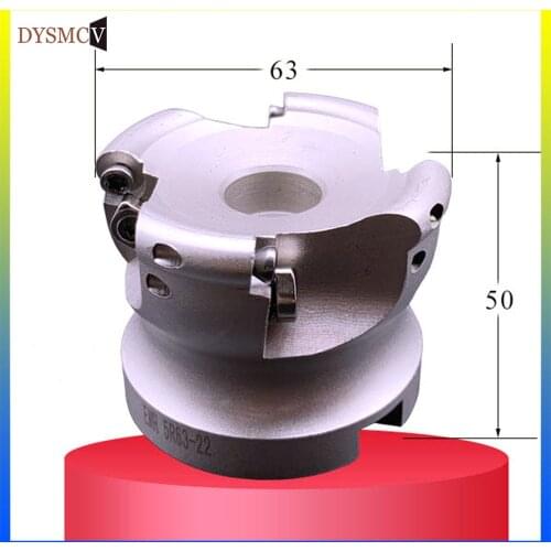 1pcs EMR 5R 50 22 4T EMR 5R 63 22 4T Face Mill Holder with 10pcs Round Insert RPMW1003 Milling Cutter Indexable Mill Tool Set