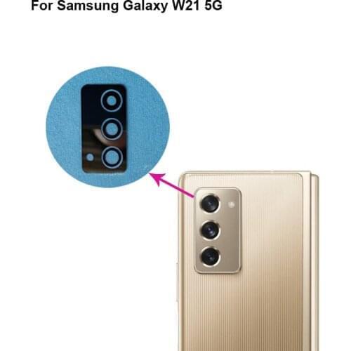 2PCS High quality For Samsung Galaxy W21 5G Back Rear Camera Glass Lens test good For Samsung Galaxy W 21 Replacement SM-W2021