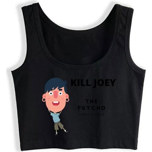Crop Top Female Kill Joey The Psycho Cyber Stalker Street Harajuku Print Tops Women