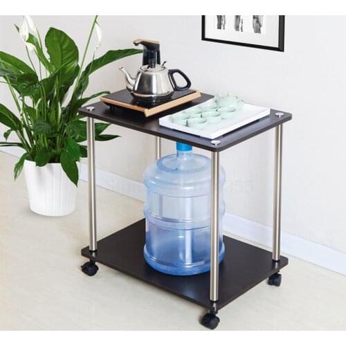 Small coffee table fashion tea table simple modern tea rack with wheel mobile tea dining car creative short coffee table