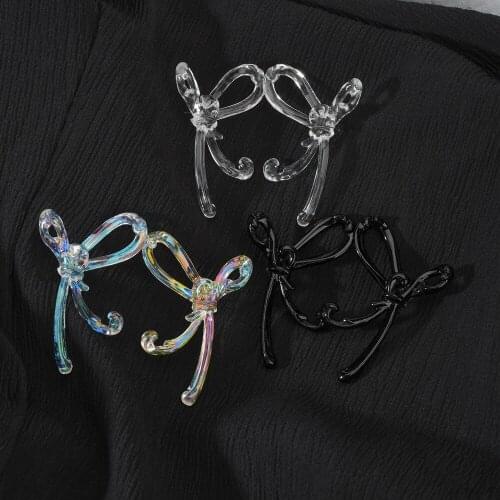 MESTILO 2021 Korean New Cute Acrylic Big Bowknot Animal Stud Earrings Birthday Jewelry Classic Fashion Earrings Girl Gifts