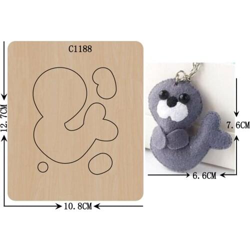 New Sea lions Wooden die Scrapbooking C-1188 Cutting Dies Multiple sizes