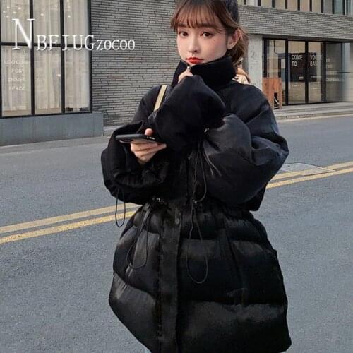 Women Parkas 2021 New Winter Students Korean Loose Fashion Thick Bread Style Female Overcoat