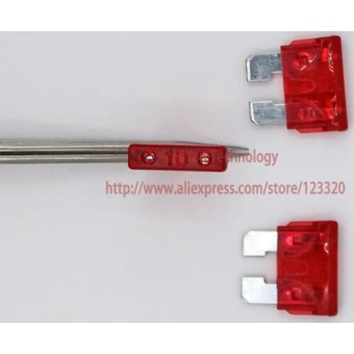 100pcs/lot) 10A Standard ATO ATC Auto Car Blade Fuse W19MMxL18MMxH5MM Using For SUV Auto Car Motorcycle