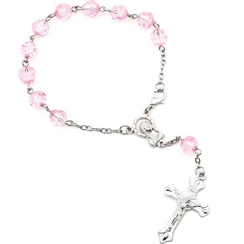 2021 New Bracelets On Hand Jewelry Beads Accessories Cross Jesus Virgin Mary Zinc Alloy Discount For 2 Or More Pieces