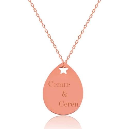 Silver Is Star Drop Necklace