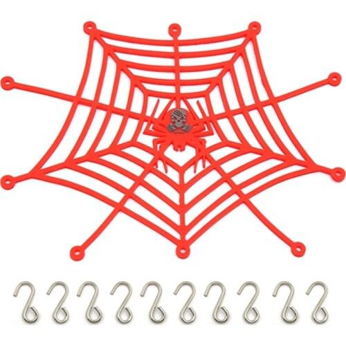 Silicone Elastic Luggage Net for 1/10 RC Crawler SCX10 90046 Tamiya CC01 D90 Traxxas TRX4 Upgrade Parts Accessories