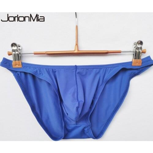 Men Sexy Briefs Bikini Breathable Soft Underwear Cucea Underpants Man Comfortable Gay Pants Cueca Male Panties HT027-1