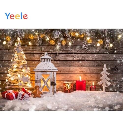 Merry Christmas Backdrop Wood Board Pine Tree Newborn Baby Birthday Party Custom Vinyl Photography Background For Photo Studio