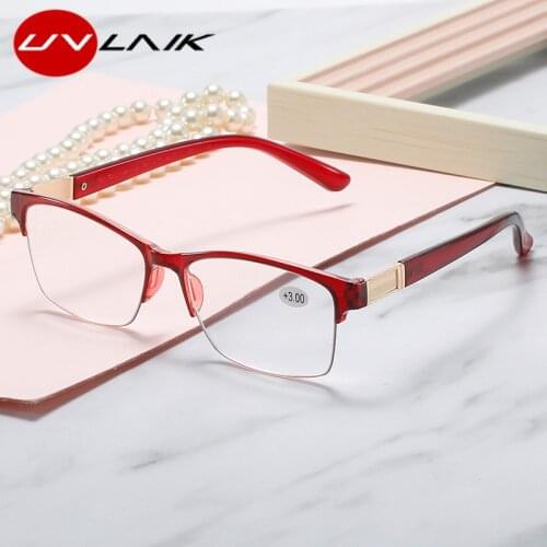 UVLAIK Vintage Women Men Reading Glasses Anti Blue Light Presbyopia Eyeglasses Bifocal Hyperopia Eyewear +1.5 2.0 2.5 3.0
