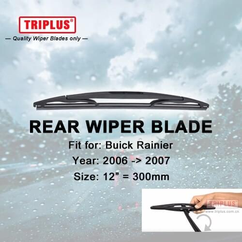 Rear Wiper Blade for Buick Rainier (2006-2007) 1pc 12" 300mm,Car Rear Windscreen Wipers Back Window Windshield Wipers