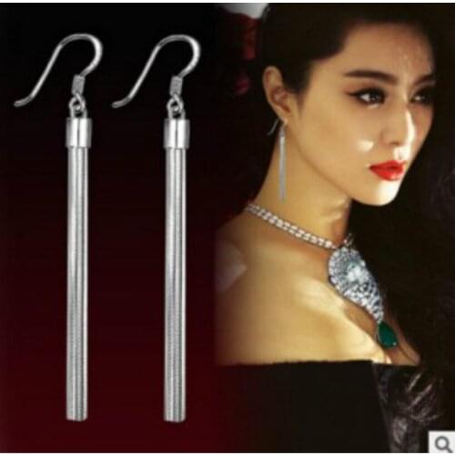 Korean personality fashion jewelry tassel long earrings bohemian statement earrings womens elegant pendant earrings
