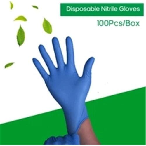 100 Uds guantes desechables nitrilo lavavajillas/Cocina/trabajo/Goma/guantes de jardín Universal para mano izquierda y derecha