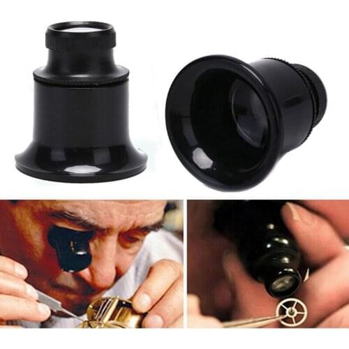 20X Jewelers Eye Loupe Loop Magnifier Magnifying Glass for Watchmakers Repair Eye Loupe Glass Jewelry Tools R9JC