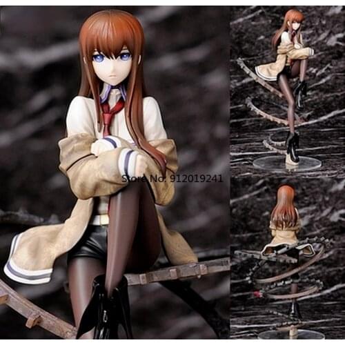 24cm Japan Premium Ver. Steins Gate 1/8 scale Destinys Gate Makise Kurisu Game Statue gear Christina Figure Collection Model