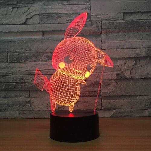 Pickup animal 3D creative lamp LED colorful night light creative gifts electronic products USB dry battery dual-use