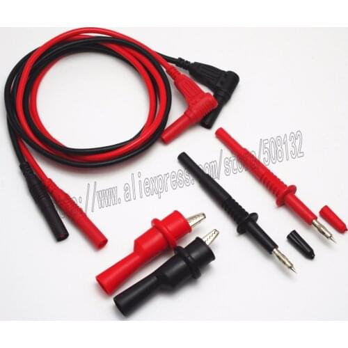6-Pieces Electronic Professional Test Lead Kit,Multimeter Accessory Kit,Alligator Clips and Lantern Tip Test Probe and Test Lead