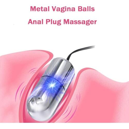 Anal Plug Electric Vaginal Plug Jump Eggs Clit Stimulator Vibrator Anal Sex Toys For Woman Masturbator Electric Shock Accessorry